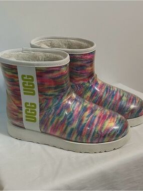 UGG rainbow waterproof boots size 7